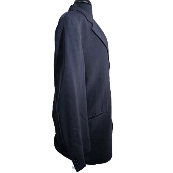 Tombolini Italian Black Suit Coat and Vest Chest Size 48 - Picture 3 of 10